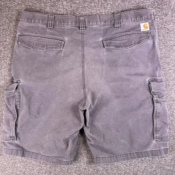 Carhartt Cargo Shorts Mens 42‎ Gray Hook & Loop Utility Relaxed 103542-Fit41x10 - Picture 2 of 11